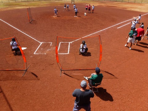 Pitching Drills and Observation at the New City Nissan College Camp