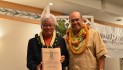 Guest of Honor Ron Komine Sr. and HSF Chairman Don Meinel